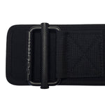 Black belt with a buckle on a white background