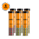 Six-pack of Niro hydration tablets on a white background