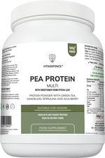 Pea Protein Multi | Plant-Based Protein Powder with Green Tea, Spirulina, Açai & Dandelion – 500 g