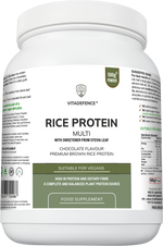 Rice Protein Multi | Chocolate Flavour Powder with Green Tea & Guarana – 500 g