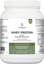 Vitadefence whey protein multi supplement container with label