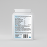 Supplement container with label on a white background
