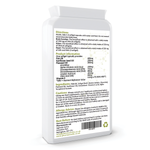 Supplement bottle with label on a white background