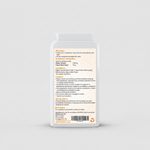 Supplement bottle with label on a white background